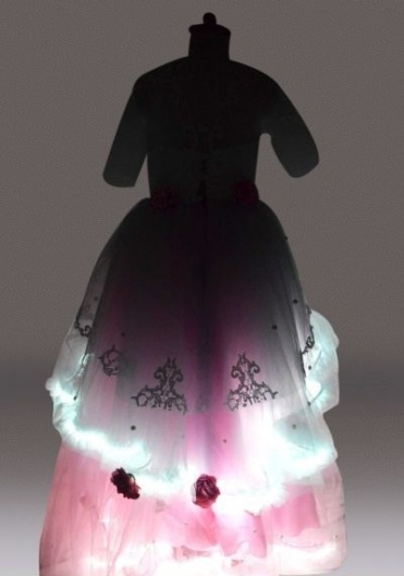 kids party dress with led